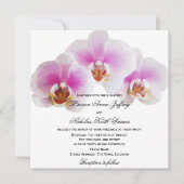 Elegant Painted Orchids Wedding Kaart (Voorkant)