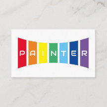 Elegant Painters rainbow colored stripes