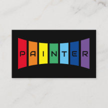 Elegant Painters rainbow colored stripes