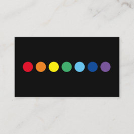 Elegant Painters regenboogkleurige stippen Visitekaartje