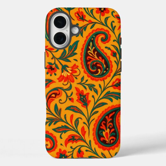 Elegant paisley bloempatroon Case-Mate iPhone case (Achterkant)