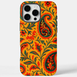 Elegant paisley bloempatroon iPhone 16 pro max hoesje