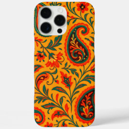 Elegant paisley bloempatroon iPhone 16 pro max hoesje