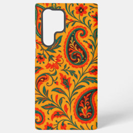 Elegant paisley bloempatroon samsung galaxy hoesje
