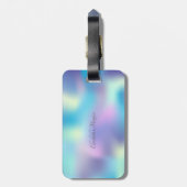 Elegant Paisley Elephant, Holographic Bagagelabel (Achterkant verticaal)