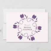 Elegant  Paisley Fated Floral Vrijgezellenfeest Kaart (Voorkant)