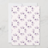 Elegant  Paisley Fated Floral Wedding Kaart (Achterkant)