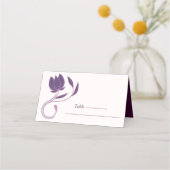 Elegant  Paisley Fated Floral Wedding Plaatskaartje (Voorkant)