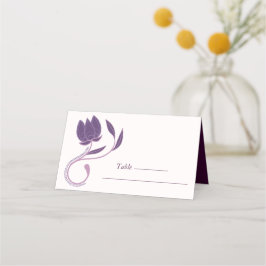 Elegant Paisley Fated Floral Wedding Plaatskaartje