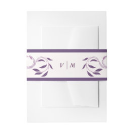 Elegant Paisley Fated Floral Wedding Uitnodigingen Wikkel