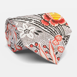 Elegant paisley Floral Patroon Grijs en roze Stropdas