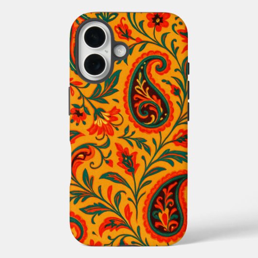 Elegant Paisley Floral Pattern Case-Mate iPhone Case (Achterkant)