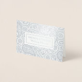 Elegant  paisley folie kaarten (Voorkant)