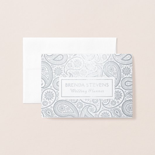 Elegant  paisley folie kaarten (Voorkant met envelop)