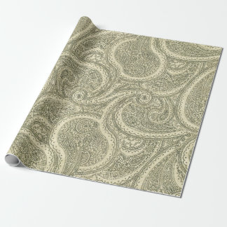 Elegant Paisley ingewikkeld zwart-wit Cadeaupapier
