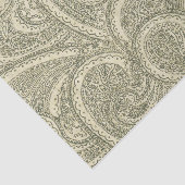 Elegant Paisley ingewikkeld zwart-wit Tissuepapier (Detail)