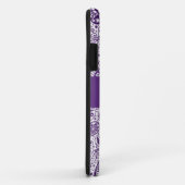 Elegant Paisley Pattern Paars Case-Mate iPhone Case (Achterkant/rechts)