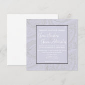 Elegant Paisley Pleal Wedding Invitation Kaart (Voorkant / Achterkant)