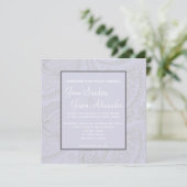 Elegant Paisley Pleal Wedding Invitation Kaart (Staand voorkant)