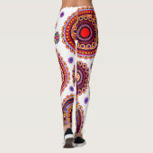 Elegant paisleyontwerp  leggings (Achterkant)