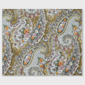 Elegant paisleypatroon cadeaupapier (Vlak)