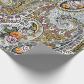 Elegant paisleypatroon cadeaupapier (Hoek)