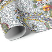 Elegant paisleypatroon cadeaupapier (Rol Hoek)