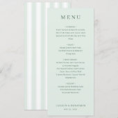 Elegant Pale Green Menu Template (Voorkant / Achterkant)
