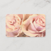 elegant pale pink rose petals custom  visitekaartje (Achterkant)
