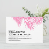 Elegant palm Beach Bridal Shower-uitvindingen Kaart (Staand voorkant)