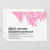 Elegant palm Beach Bridal Shower-uitvindingen Kaart (Voorkant / Achterkant)