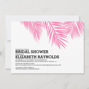 Elegant palm Beach Bridal Shower-uitvindingen Kaart