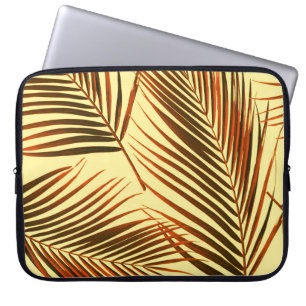 Elegant Palm Repeat Patroon Ontwerp Laptop Sleeve