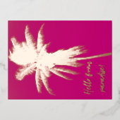 Elegant Palm Travel Briefkaart (Voorkant)