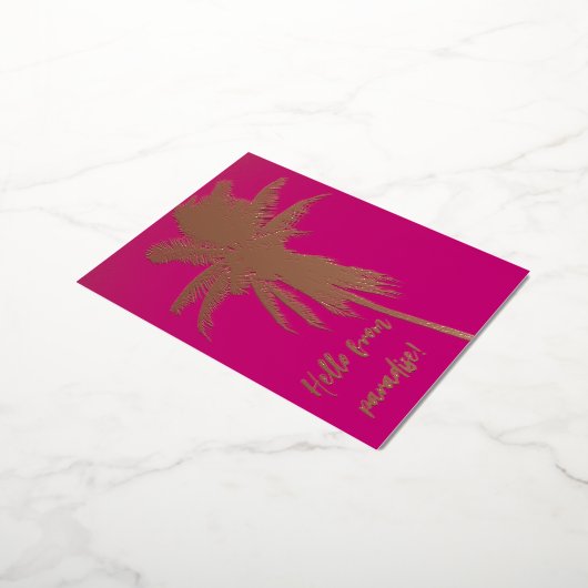 Elegant Palm Travel Briefkaart (Gedraaid)