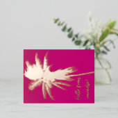 Elegant Palm Travel Briefkaart (Staand Voorkant)