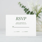 Elegant Palm Tree Chic Wedding RSVP (Staand voorkant)