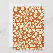 Elegant Palm Tree Hawaiian Luau Party Invitations Kaart (Achterkant)