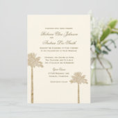 Elegant Palm Uitnodiging (Staand voorkant)