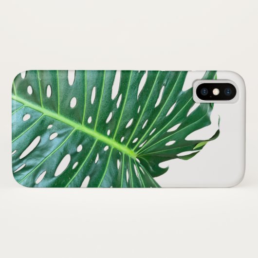 Elegant palmblad tropisch oerwoud regenwoudblad Case-Mate iPhone case (Achterkant (horizontaal))