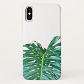 Elegant palmblad tropisch oerwoud regenwoudblad Case-Mate iPhone case (Achterkant)