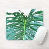 Elegant palmblad tropisch oerwoud regenwoudblad muismat (Met muis)