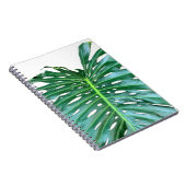 Elegant palmblad tropisch oerwoud regenwoudblad notitieboek (Rechterzijde)