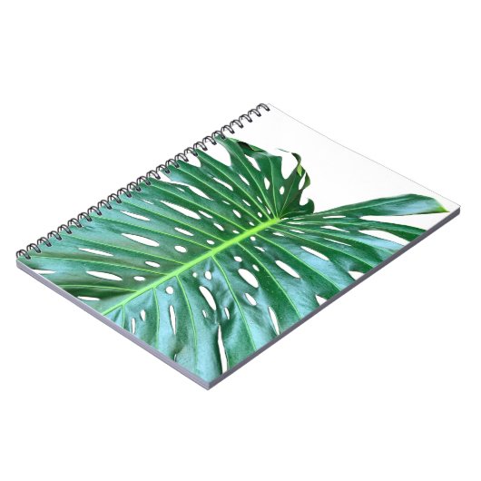 Elegant palmblad tropisch oerwoud regenwoudblad notitieboek (Linkerzijde)