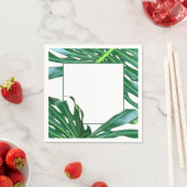 Elegant palmblad tropisch oerwoud regenwoudblad servet (Insitu)