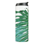 Elegant palmblad tropisch oerwoud regenwoudblad thermosbeker (Gedraaid links)