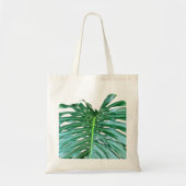 Elegant palmblad tropisch oerwoud regenwoudblad tote bag (Voorkant)