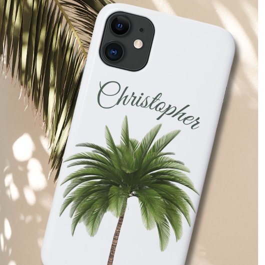 Elegant  palmboom Persoonlijk Case-Mate iPhone Case