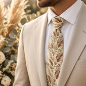 Elegant Pampagras & Eucalyptus Stropdas
