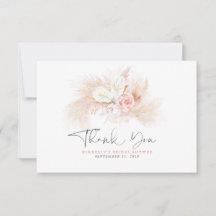 Elegant Pampagras Roze Bloemen Bedankt